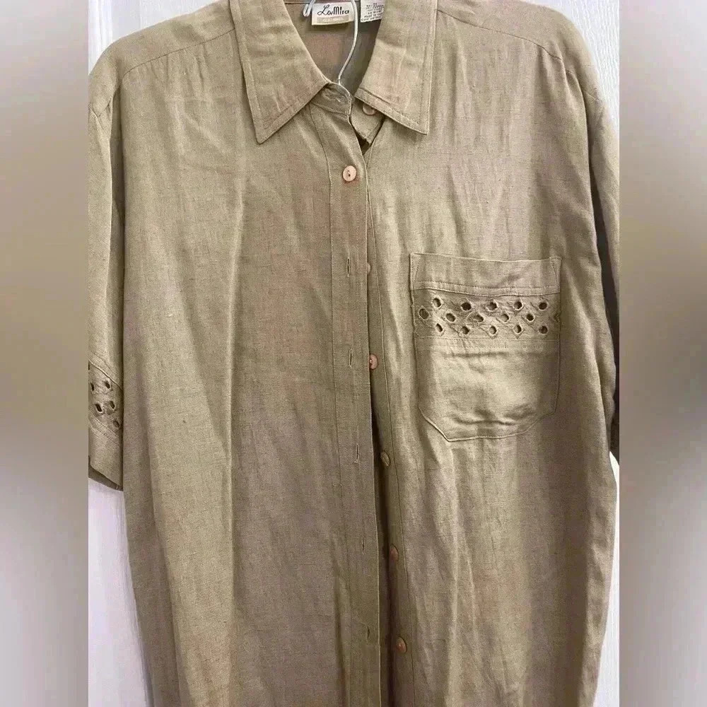 Button Up Top and Pant Set - Picture 12 of 13